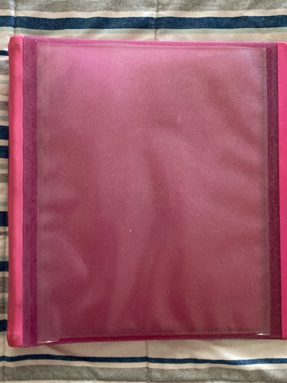 Pink binder